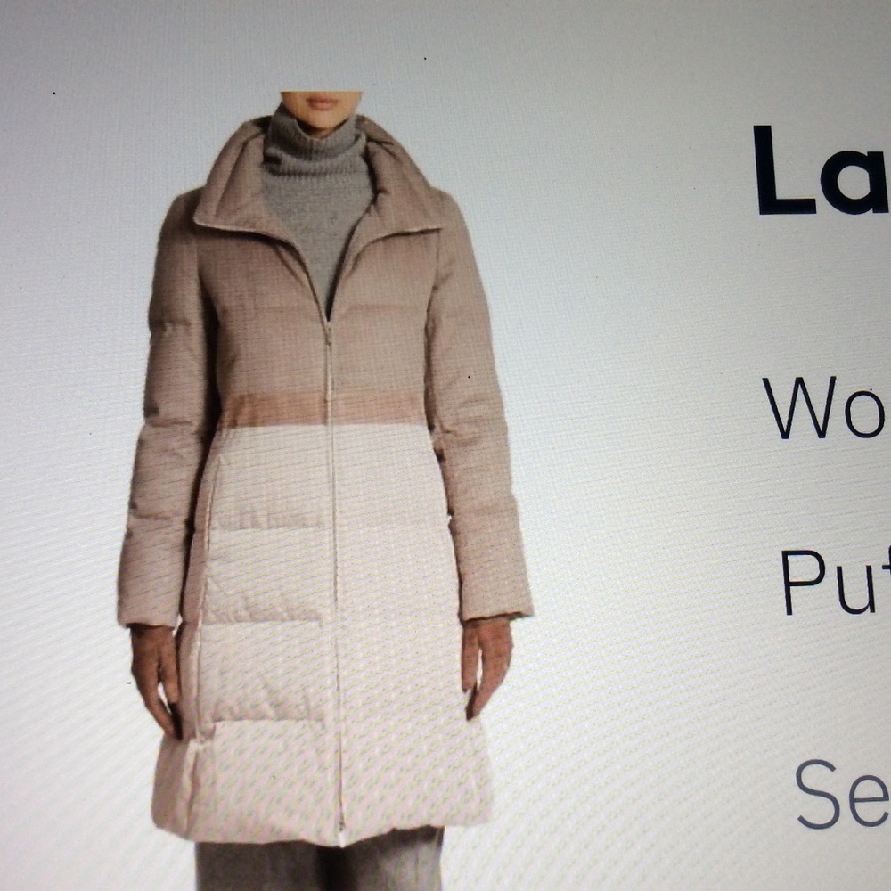 Gorgeous Lafayette 148 NY Loro Piana Puffer Coat Sz Large NWOT